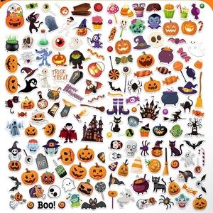 50 Halloween Sticker Set